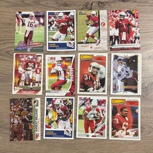 Lot of 12 Arizona Cardinals Football Cards